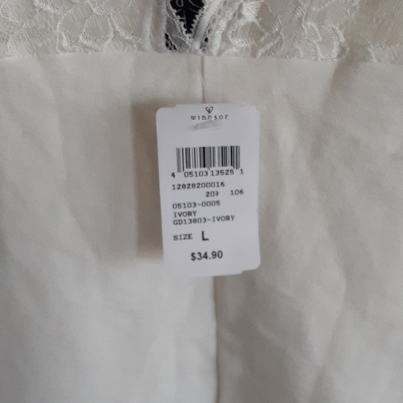 Off-White Bodycon Lace Dress - Picture 7 of 9